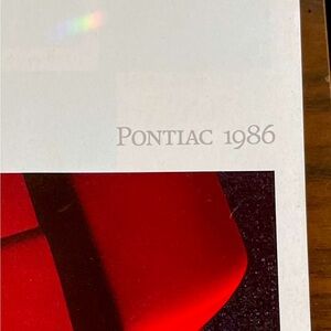 1986 Pontiac Sales Brochure